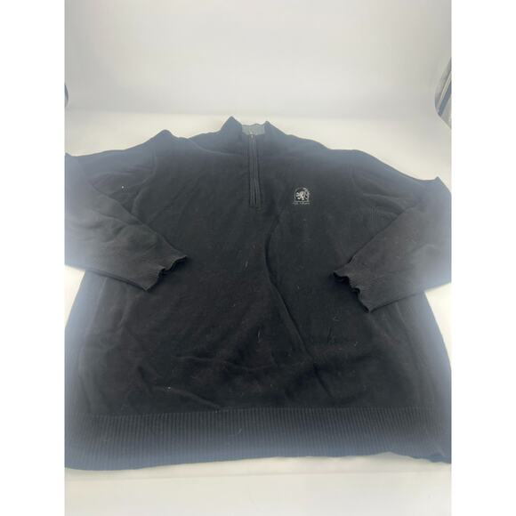 Weatherproof Sweater Mens Large Black ¼ Zip Pullover Normcore Long Sleeve Dressy - Picture 6 of 8